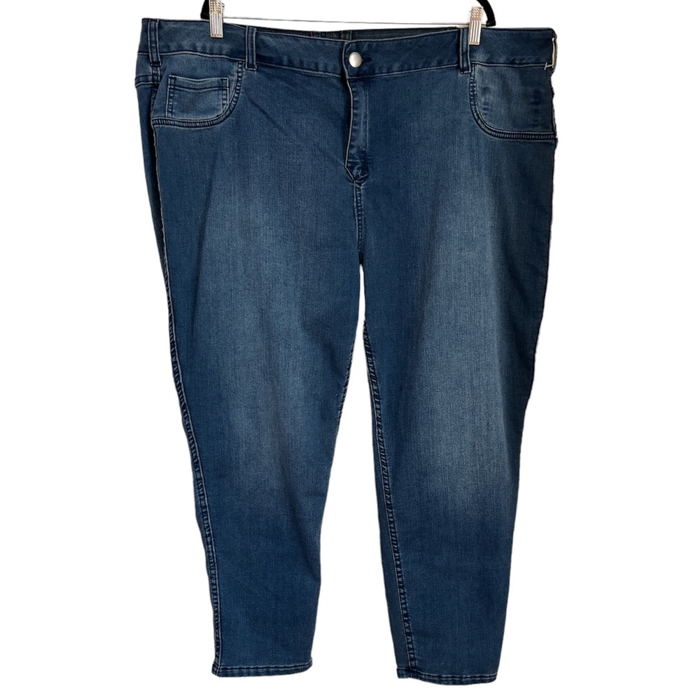 Lane Bryant REVERSIBLE Regular Fit Denim Jeans - Medium & Dark Wash - Ex Cond 24